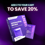 Revitalize Your Smile with DR.DENT Purple Teeth Whitening Strips - 7/21 Sessions of Enamel-Safe, Non-Sensitive, Peroxide-Free Whitening!