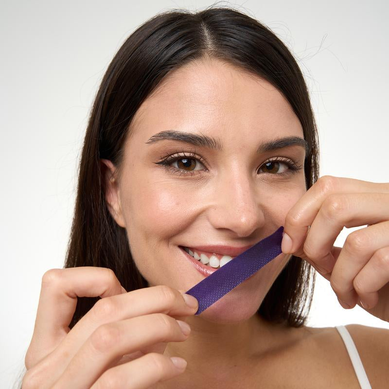 Revitalize Your Smile with DR.DENT Purple Teeth Whitening Strips - 7/21 Sessions of Enamel-Safe, Non-Sensitive, Peroxide-Free Whitening!
